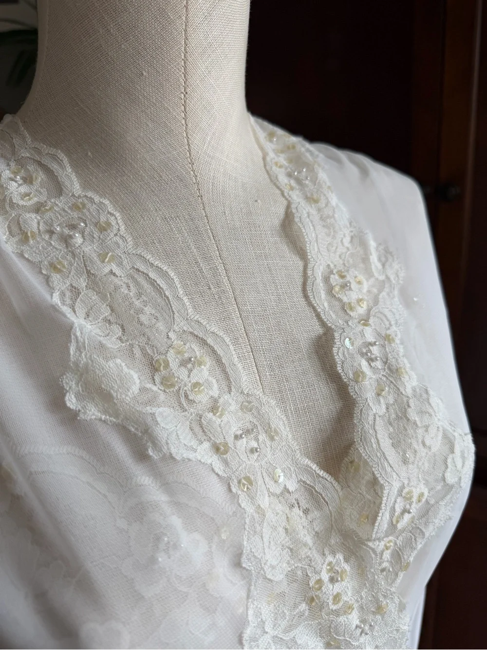 Frederick's of Hollywood Long Nightgown and Robe Bridal Set